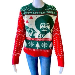 Bob Ross Sweater. Size Small.